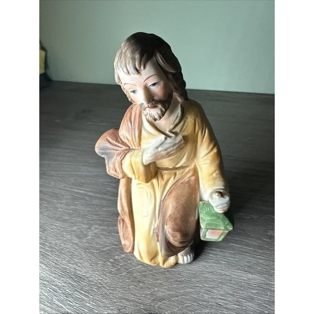 Vintage HOMCO Nativity Joseph Figurine Porcelain 6” #5253 Christmas